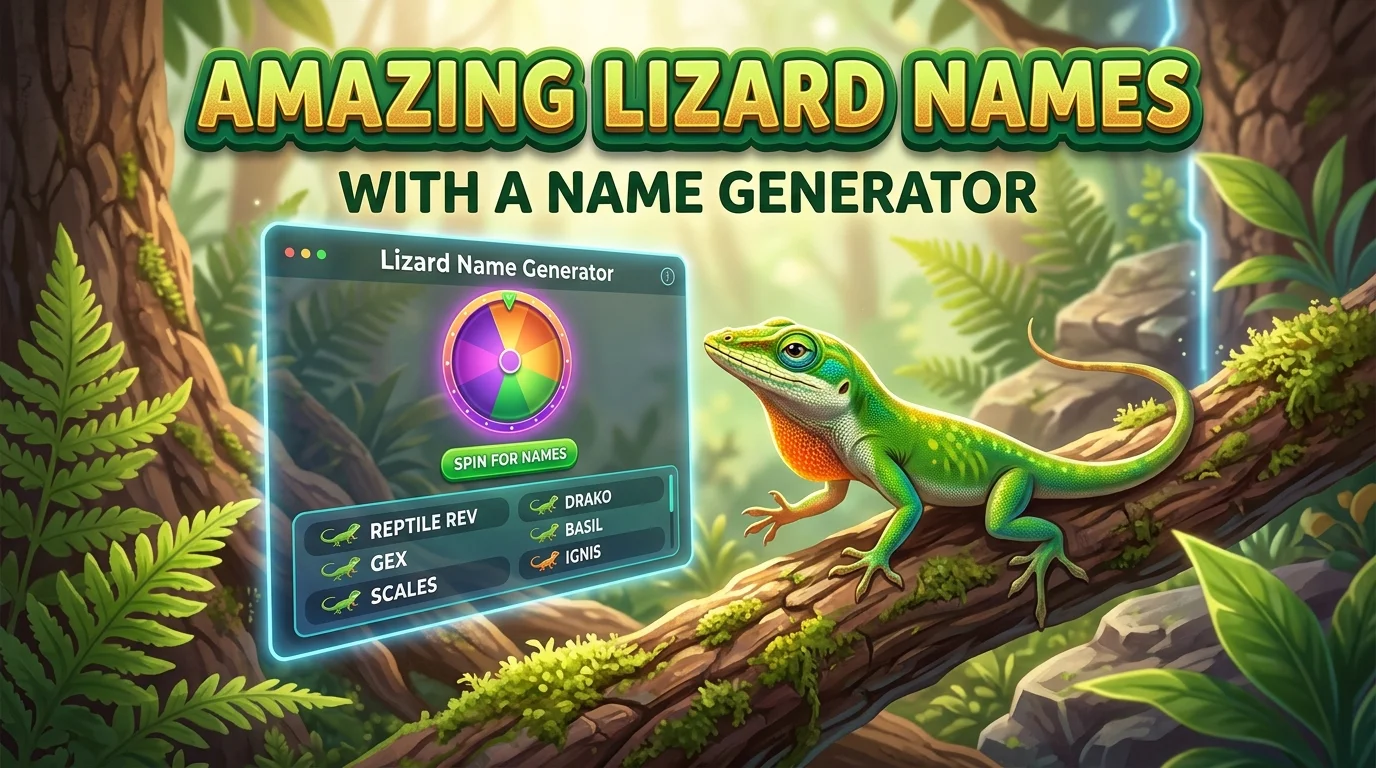 Amazing Lizard Names With a Name Generator