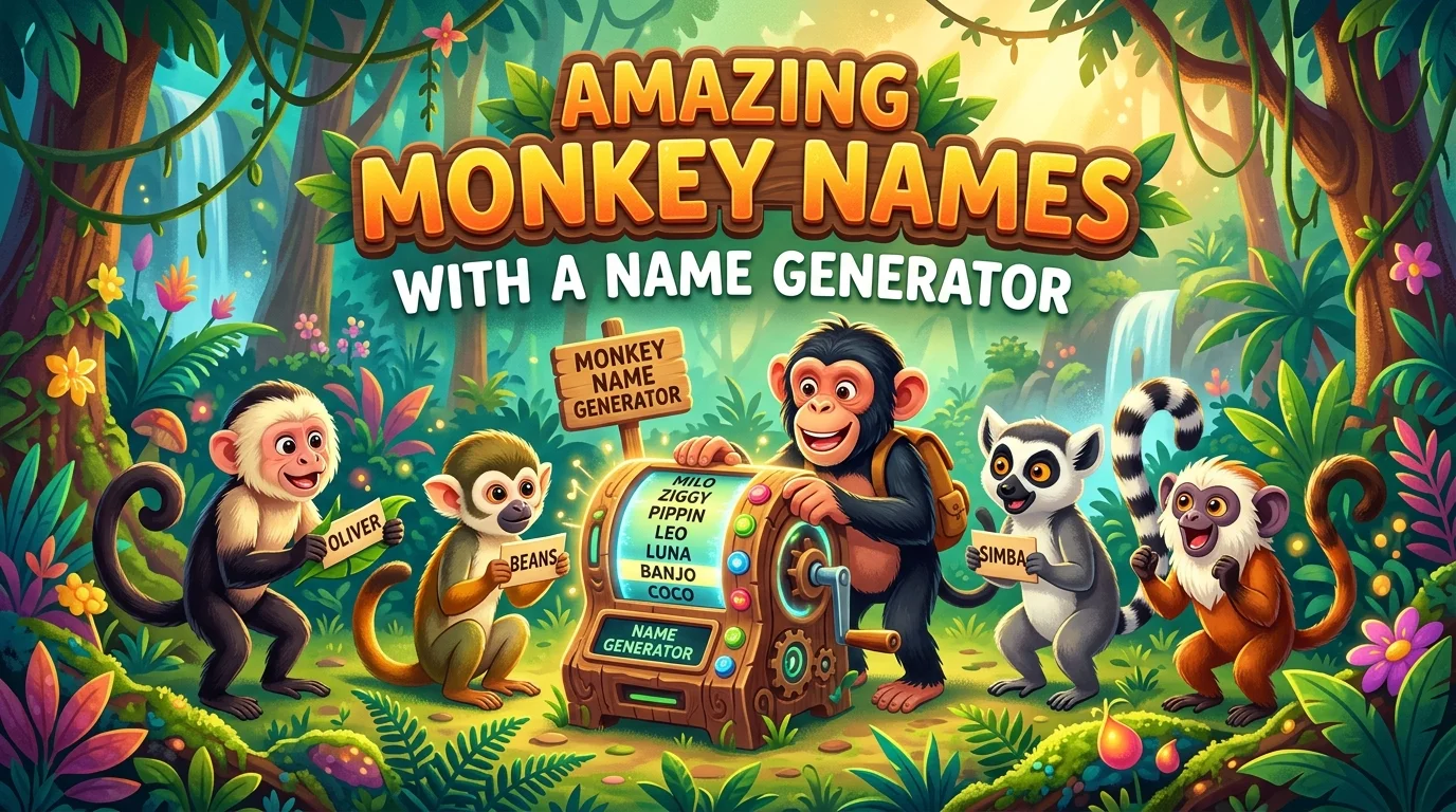 Amazing Monkey Names With a Name Generator