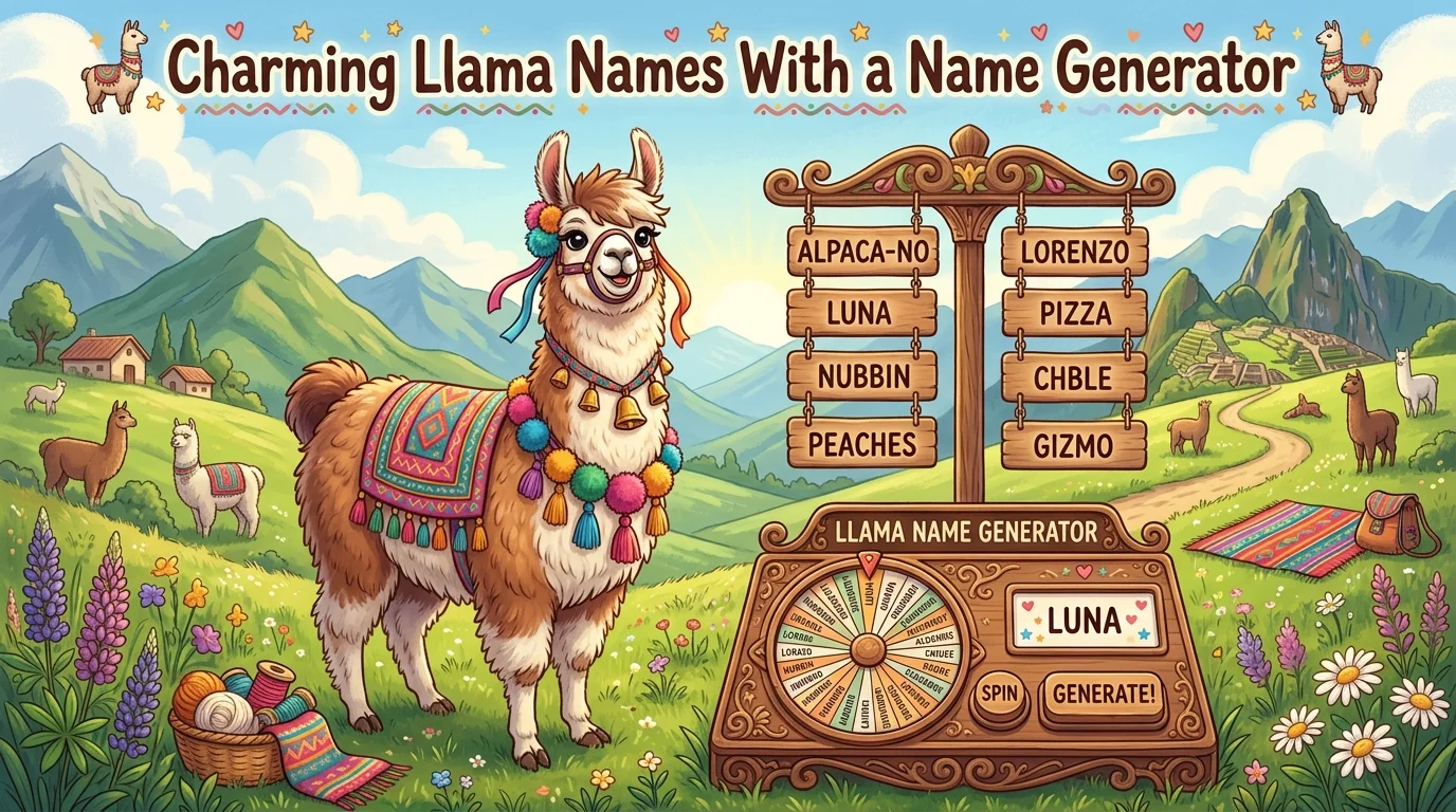 Charming Llama Names With a Name Generator