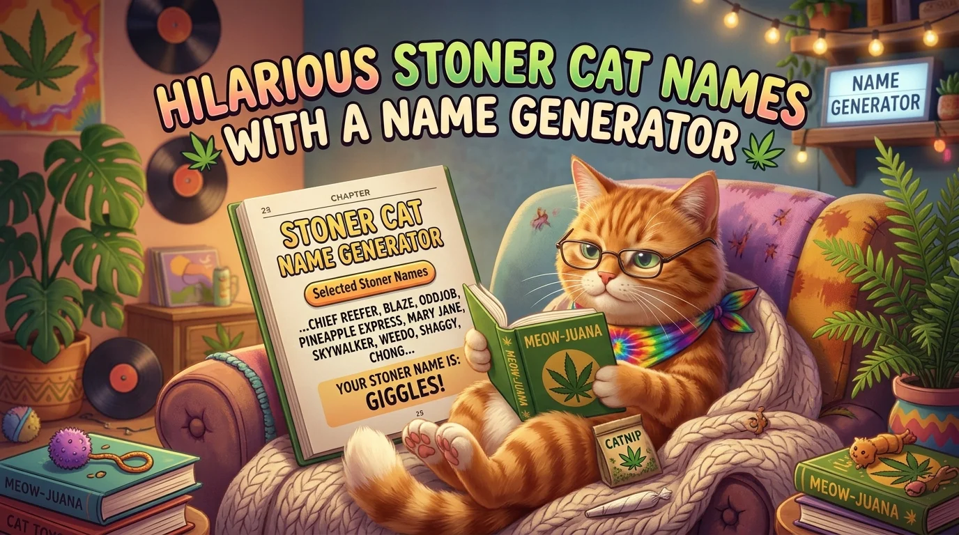 Hilarious Stoner Cat Names With a Name Generator