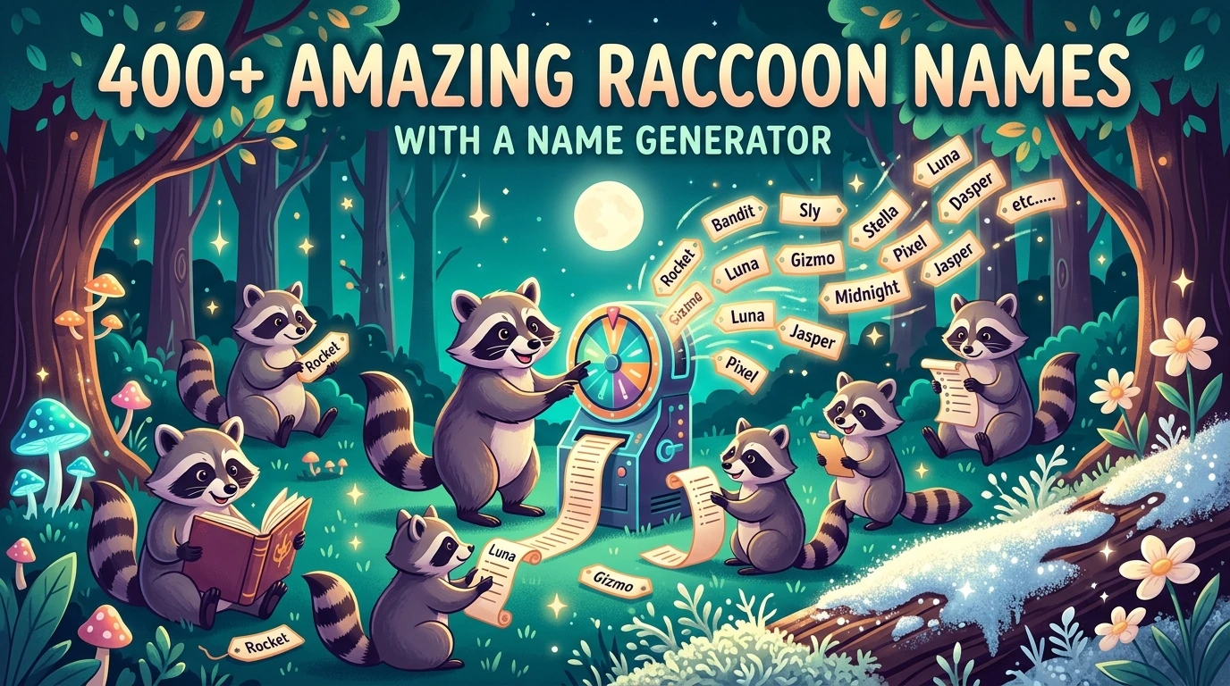 Amazing Raccoon Names With a Name Generator