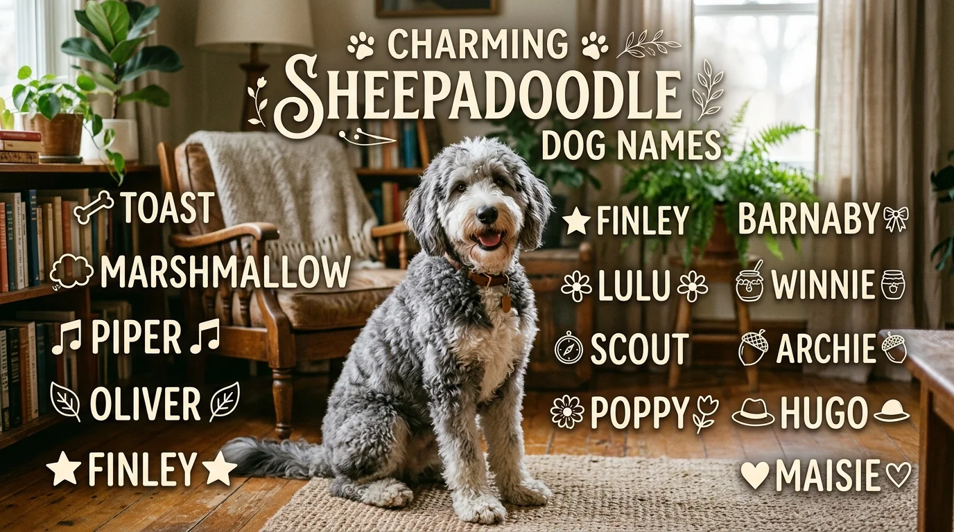 Charming Sheepadoodle Dog Names With Name Generator