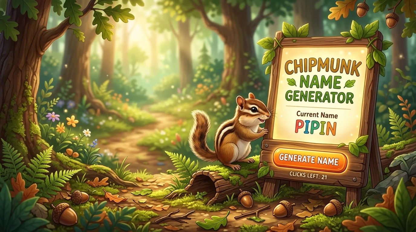 Chipmunk Names With a Name Generator