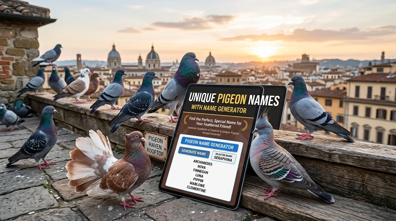 Unique Pigeon Names With Name Generator